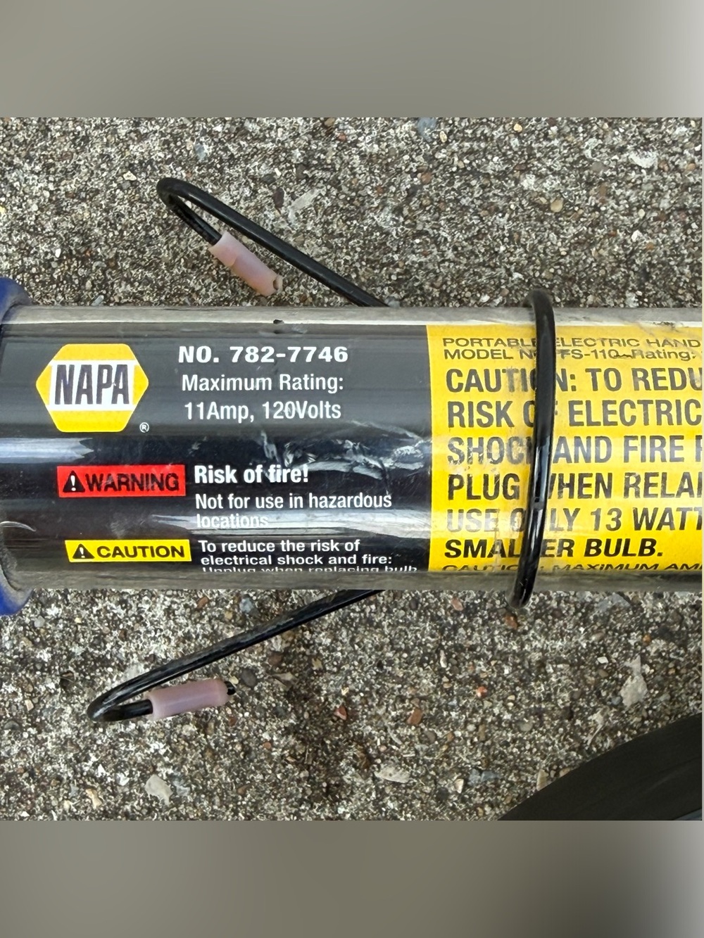 NAPA Droplight / Shop / Work Light Flourescent model R2-FS110 - Picture 2 of 3